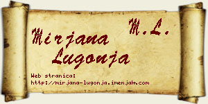 Mirjana Lugonja vizit kartica